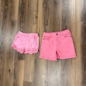 Girls Pink Shorts Boden and Crewcuts